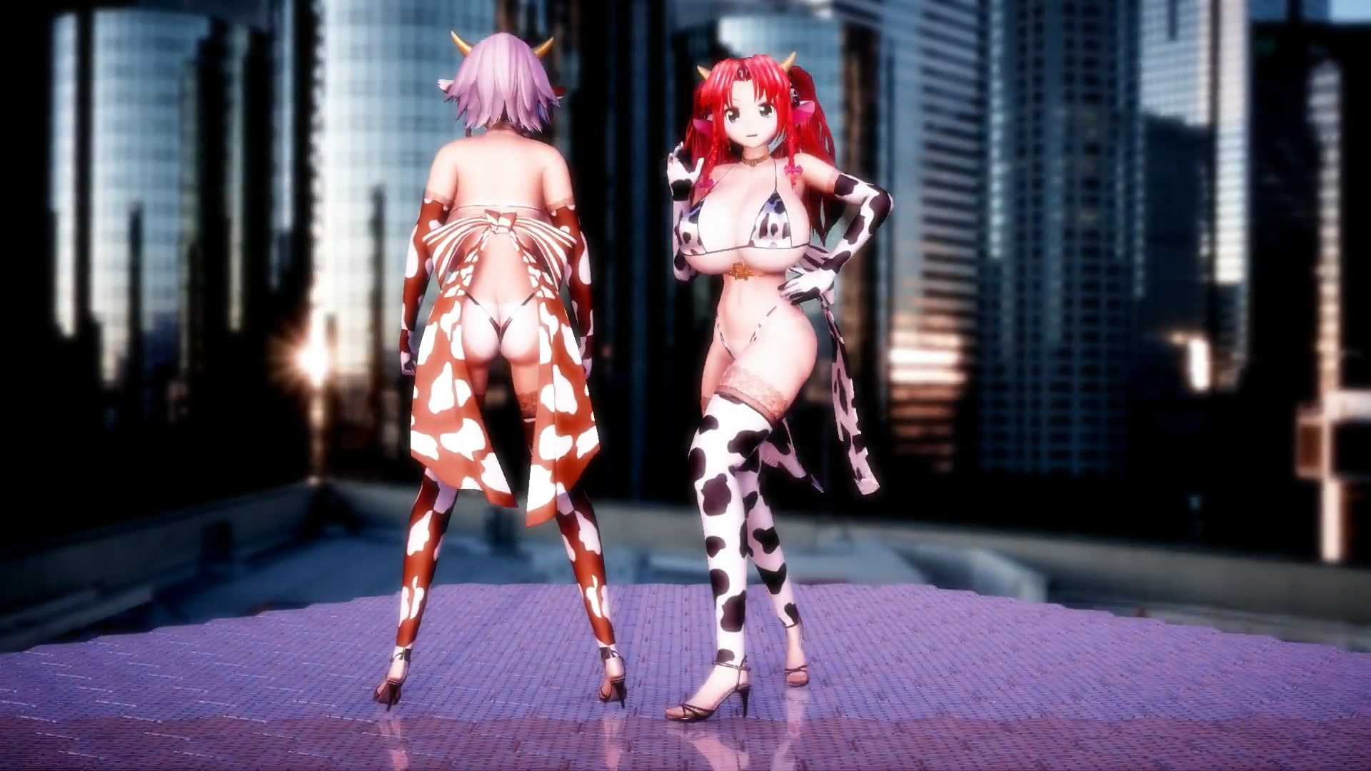 【東方MMD】モーモー美鈴、咲夜で疑心暗鬼 「魔乳」