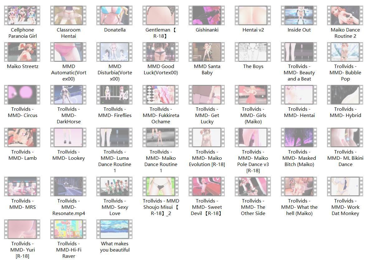 整理 MMD(Vortex00)合集+睡魔+3dgspot+FOW合集+girl friends 4 ever=13G