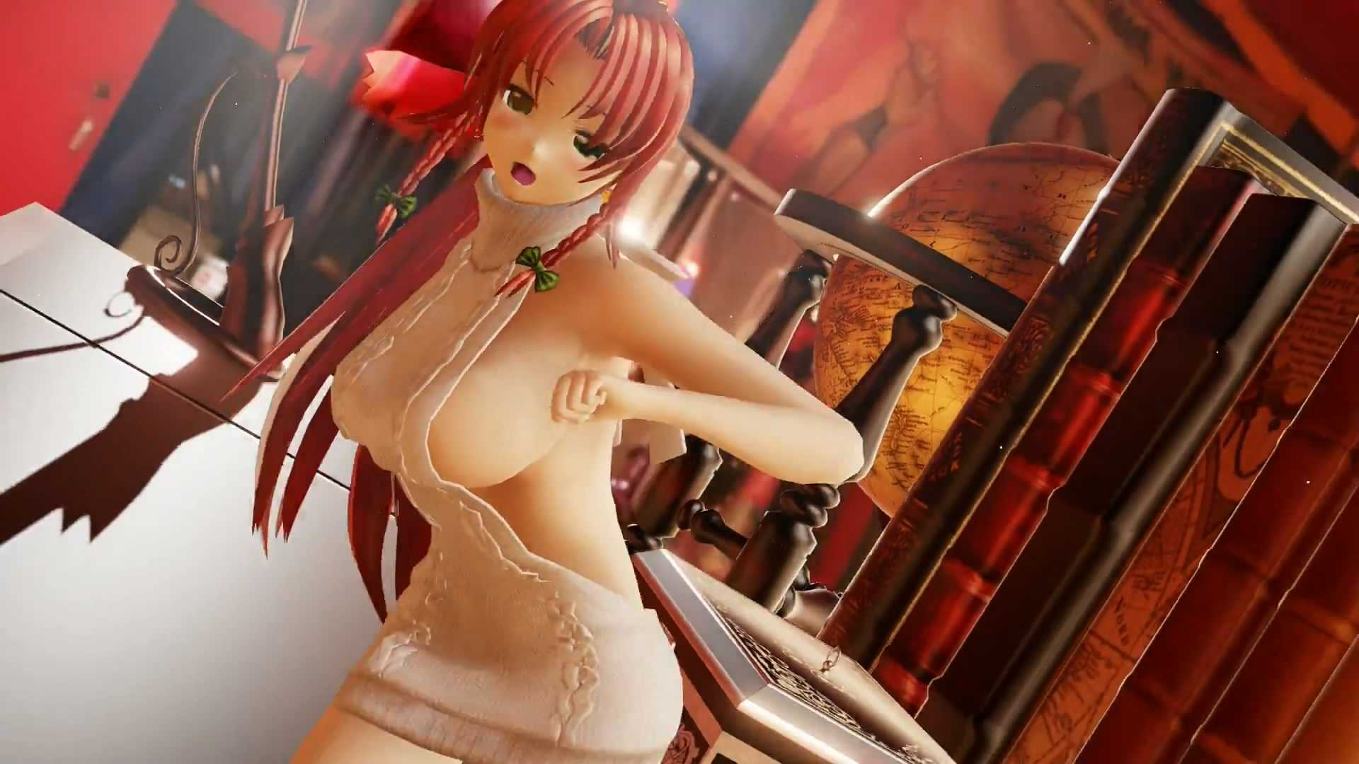 【東方MMD】　DT KiLLERセーターの美鈴さんでドーナツ穴