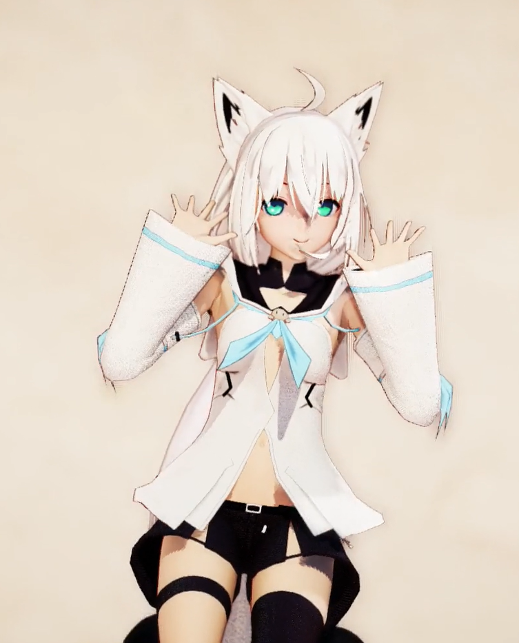【MMD】白上吹雪boooo!